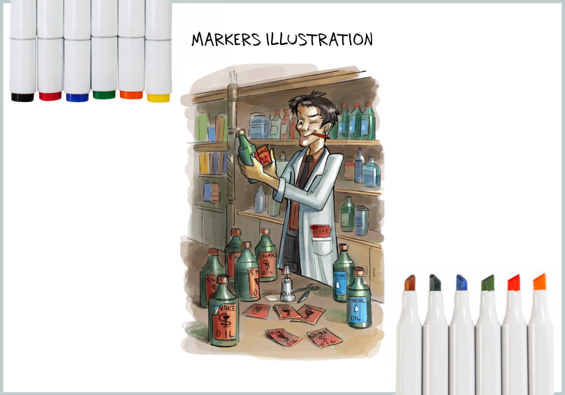 Markers Illustration