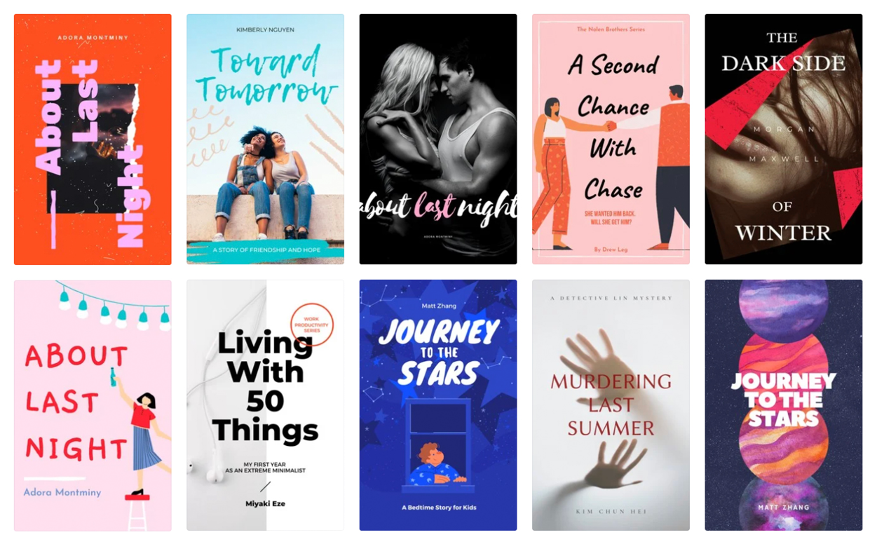 canva book cover templates