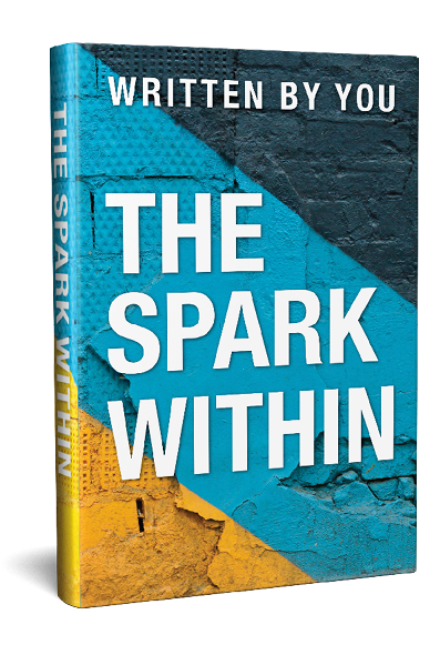 A book titled The Spark Within.